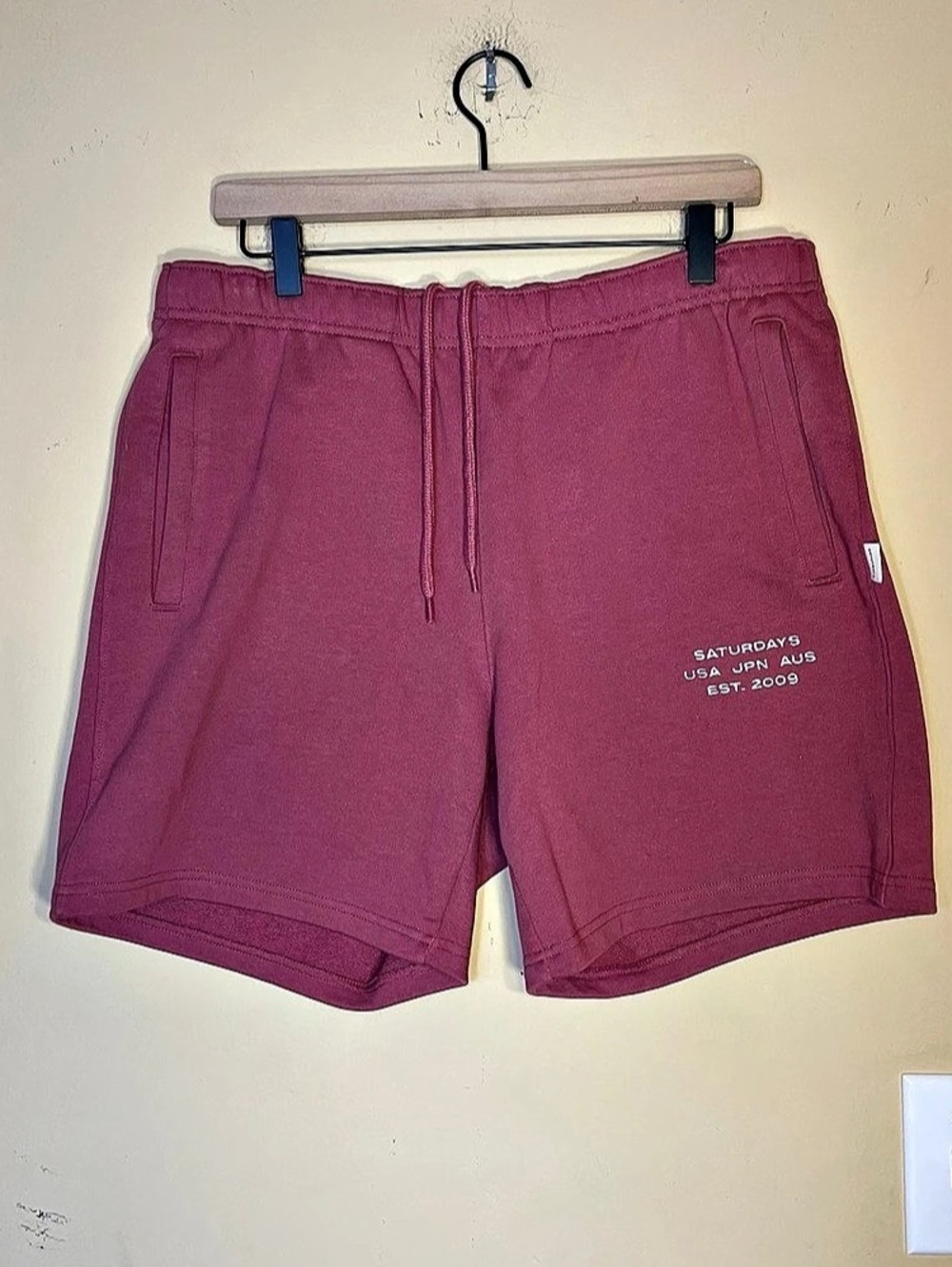 Saturdays NYC Men's Shorts in Pink Size Large